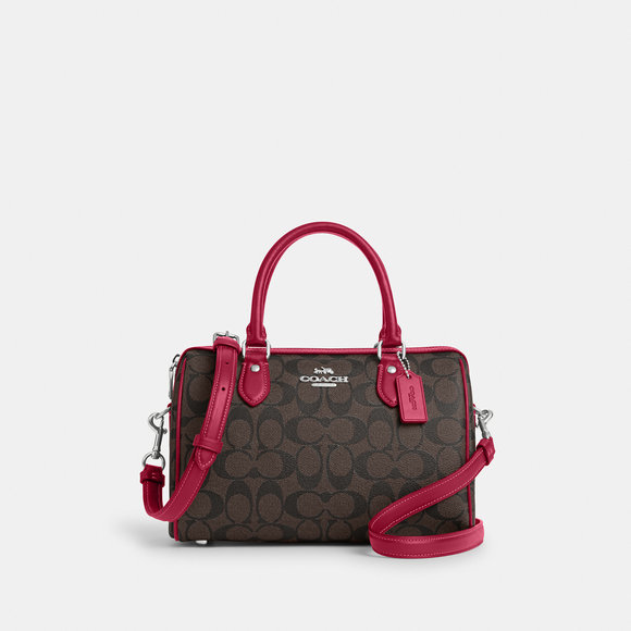 NWT Coach Outlet Rowan Satchel In Signature Canvas - Picture 1 of 6